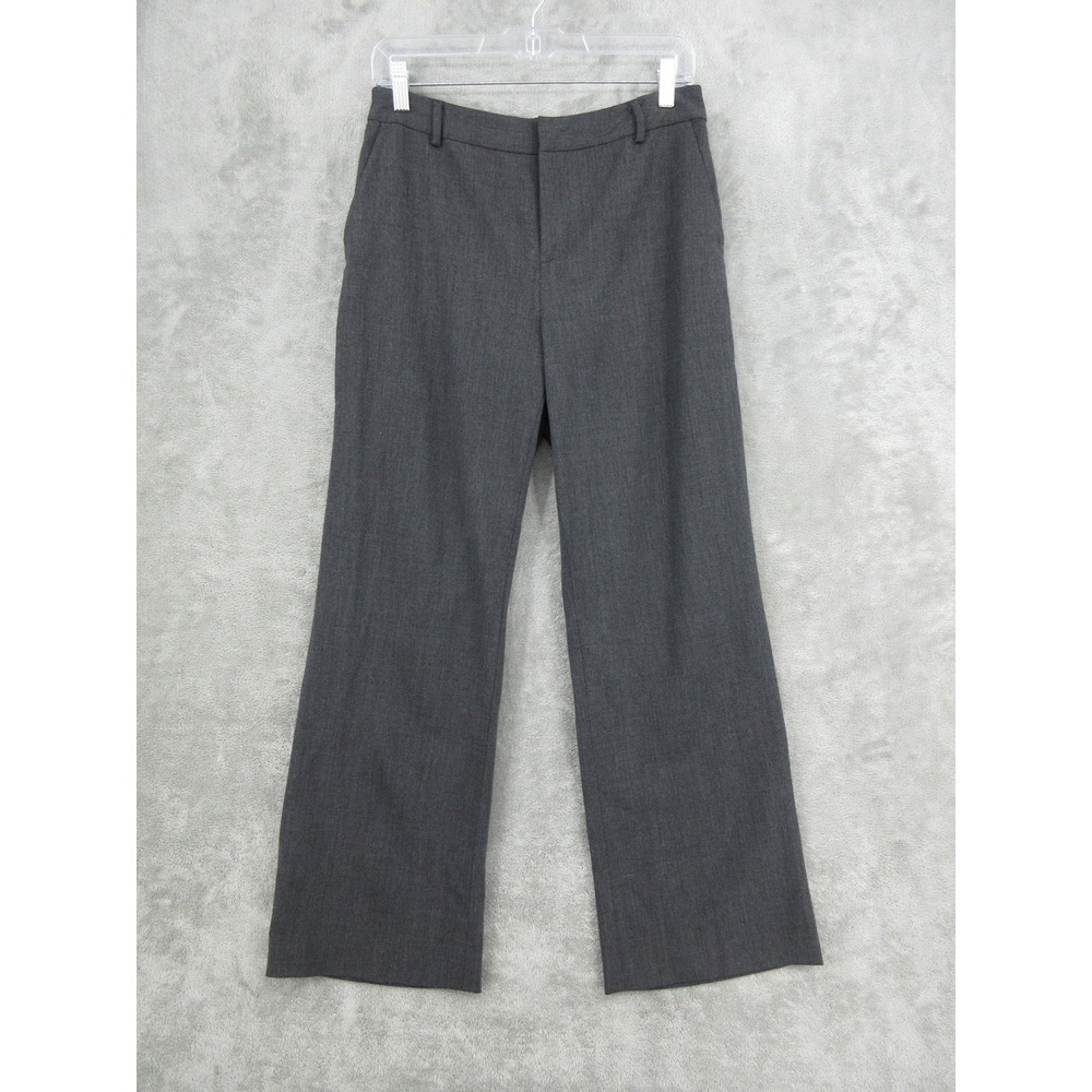 Ralph Lauren Pants Women 8 Petite Wool Blend Trouser‎ Office Career Pockets Gray